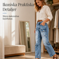 📢🎉50 % rabatt!!!🛍️✨Högmidjade, elastiska jeans med raka ben för damer