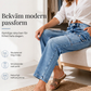 📢🎉50 % rabatt!!!🛍️✨Högmidjade, elastiska jeans med raka ben för damer