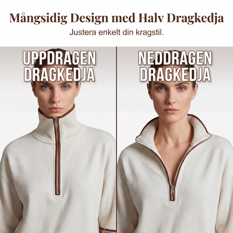 Ny kollektion🛍️Stilrent halvdraget set i mjuk premiumkvalitet