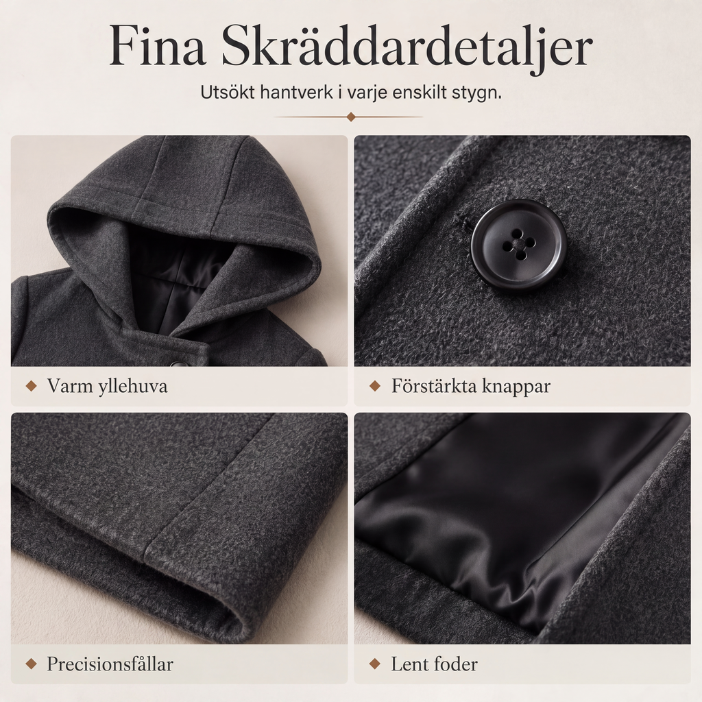 📢📢50 % rabatt!!! 🎉✨ Varm huvtröja för damer med dubbelknäppning