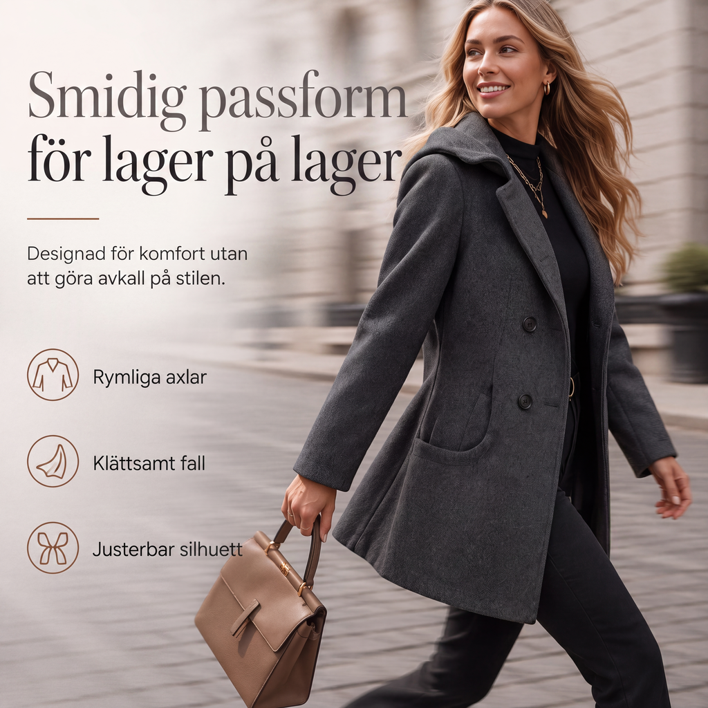 📢📢50 % rabatt!!! 🎉✨ Varm huvtröja för damer med dubbelknäppning