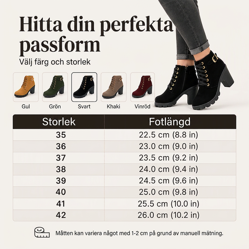 Nya ankomster📦|Vintage Stövletter för Kvinnor – Bekväma Boots med Stabil Klack