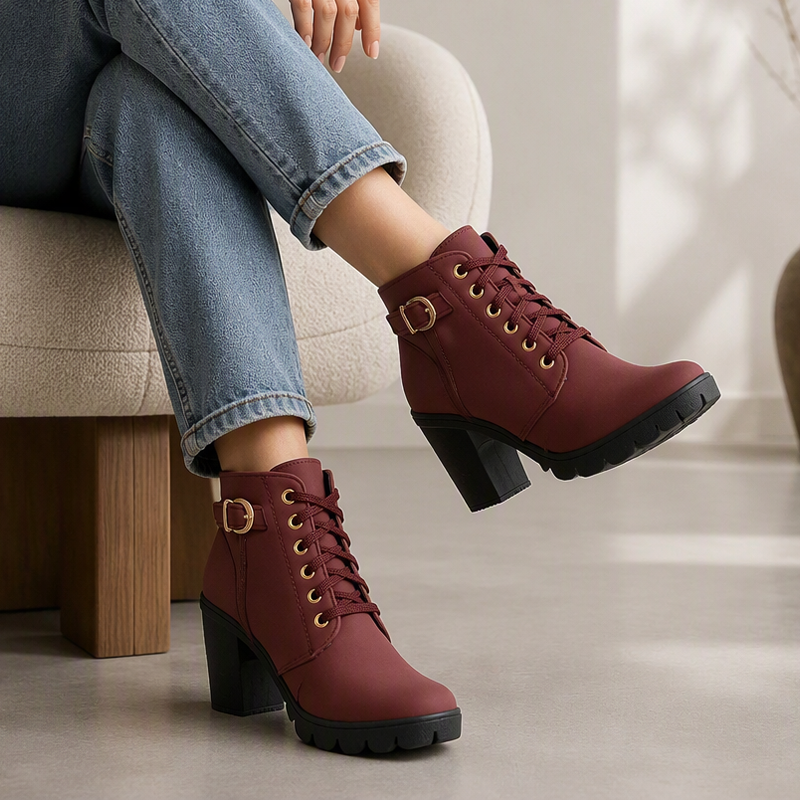 Nya ankomster📦|Vintage Stövletter för Kvinnor – Bekväma Boots med Stabil Klack