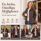 Kvinnors quiltad jacka med huva och skarvade detaljer