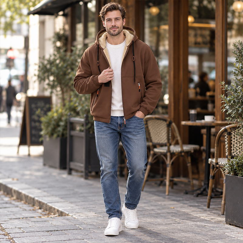 ⌛Tidsbegränsat erbjudande🛍️ Varm och bekväm hoodie i casualstil för män