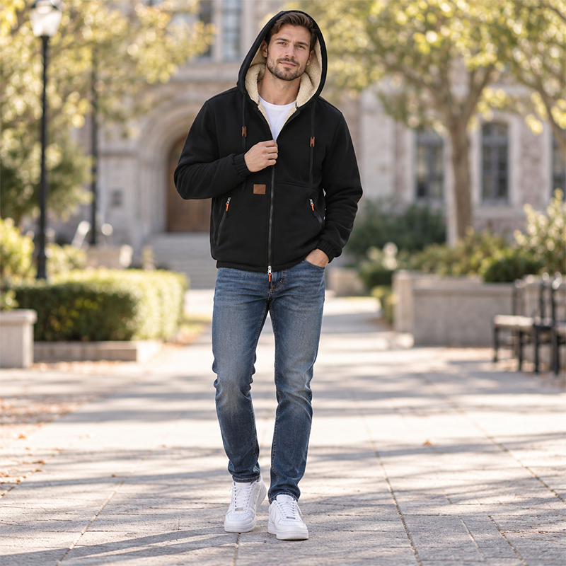 ⌛Tidsbegränsat erbjudande🛍️ Varm och bekväm hoodie i casualstil för män