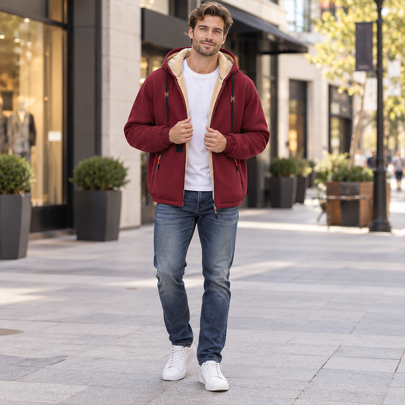 ⌛Tidsbegränsat erbjudande🛍️ Varm och bekväm hoodie i casualstil för män