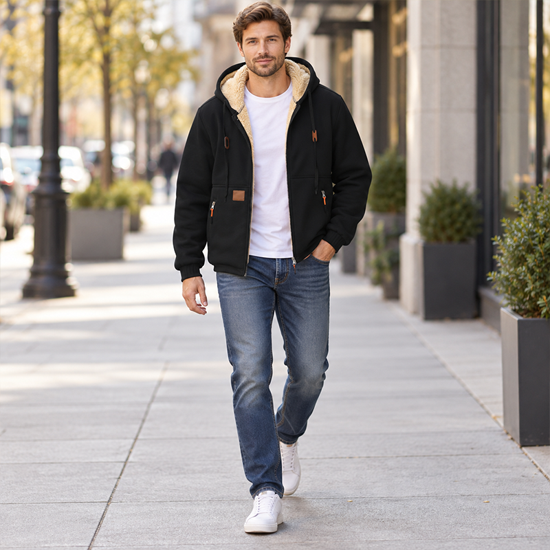 ⌛Tidsbegränsat erbjudande🛍️ Varm och bekväm hoodie i casualstil för män