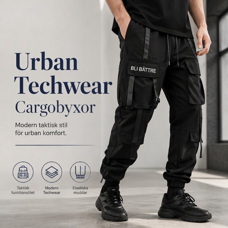 📢🎉50 % rabatt!!!🛍️✨Lösa cargobyxor för herrar