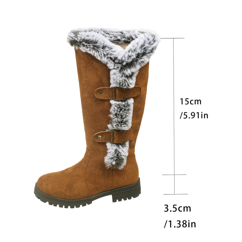 Höstens bästsäljare-✨Eleganta Vinterstövlar för Dam – Pälsfodrade Boots med Varm Komfort