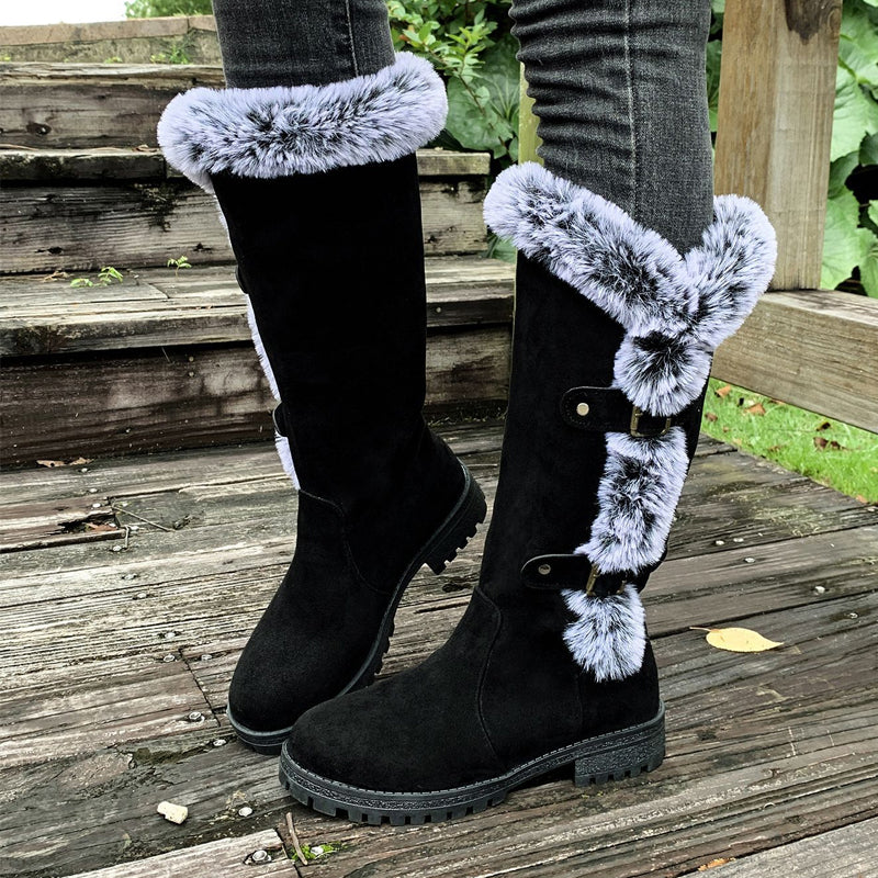 Höstens bästsäljare-✨Eleganta Vinterstövlar för Dam – Pälsfodrade Boots med Varm Komfort