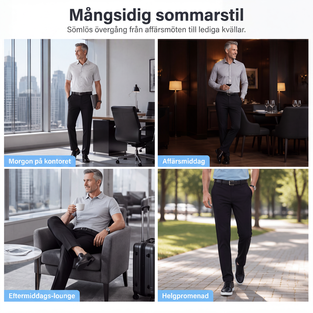 Nya ankomster📦 Klassiska raka byxor med hållbar konstruktion – tidlös komfort för moderna män