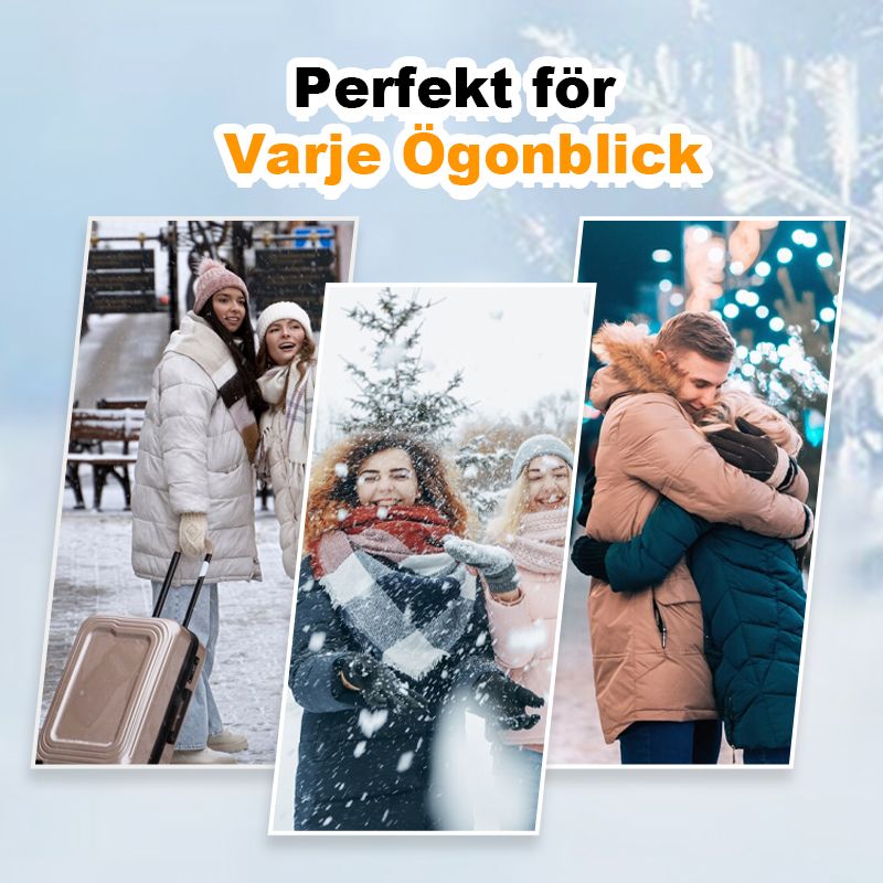 50% RABATT 🌟Varm, enfärgad vinterjacka med huva i bomull för kvinnor i medellängd
