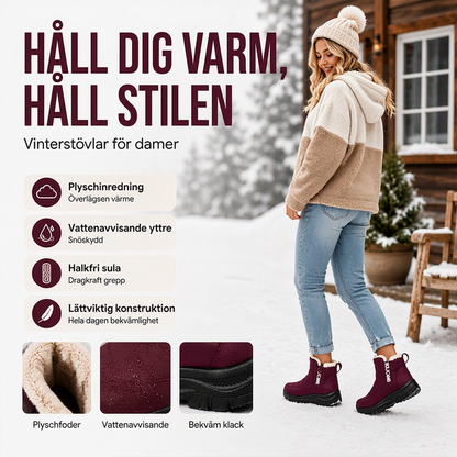 Vattentäta halkfria snökängor för kvinnor