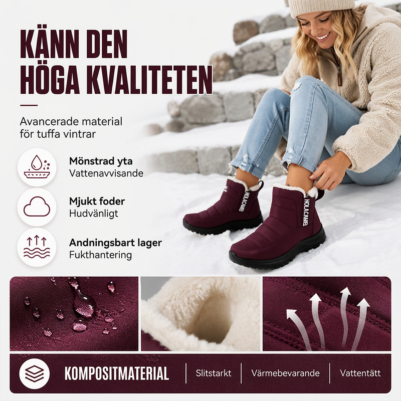 Vattentäta halkfria snökängor för kvinnor