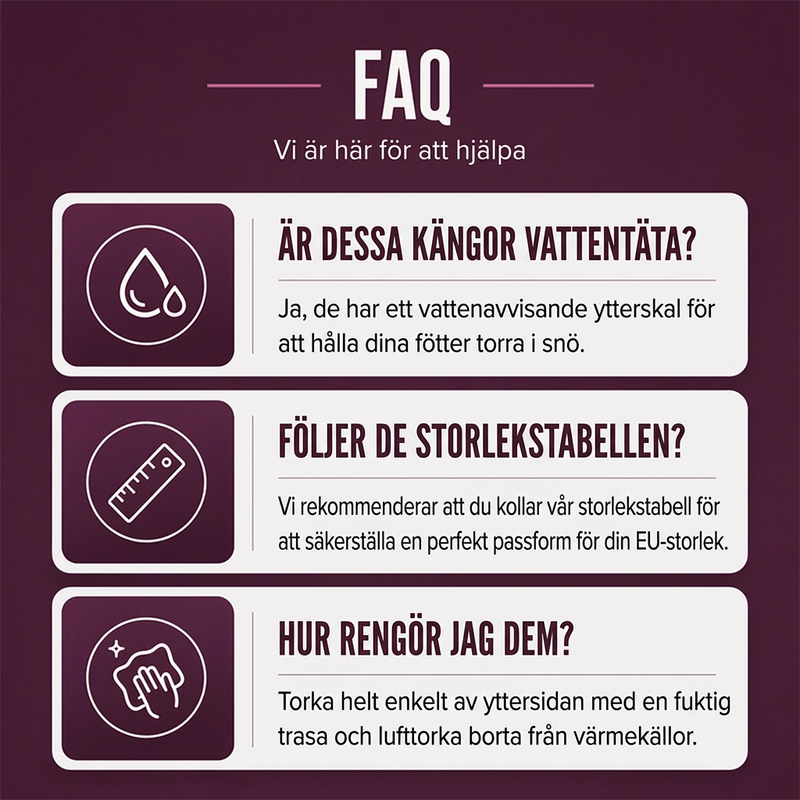 Vattentäta halkfria snökängor för kvinnor