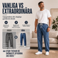 Manliga lösa raka jeans