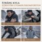 Herrluva med fleecefoder för vinter, jacquardmönstrad, långärmad pullover-tröja för avslappnad utomhusbruk