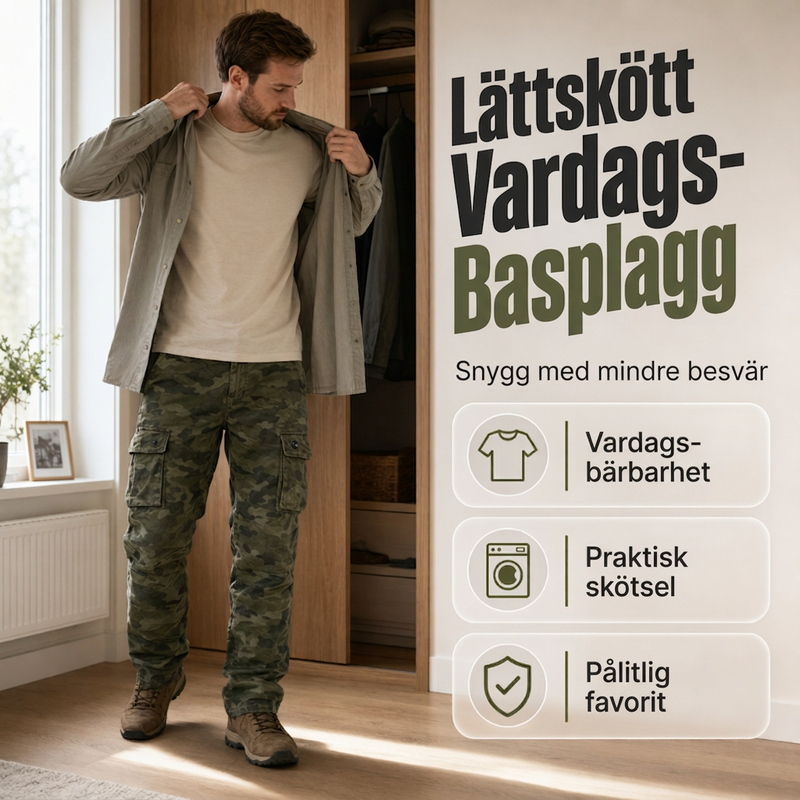 K Herrar Rakbenta Cargobyxor för Utomhusbruk