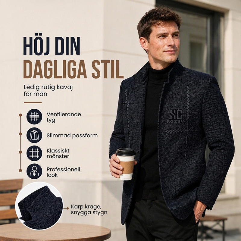 ✨ Höj Din Vardagliga Stil | Stilren Kavaj För Moderna Män