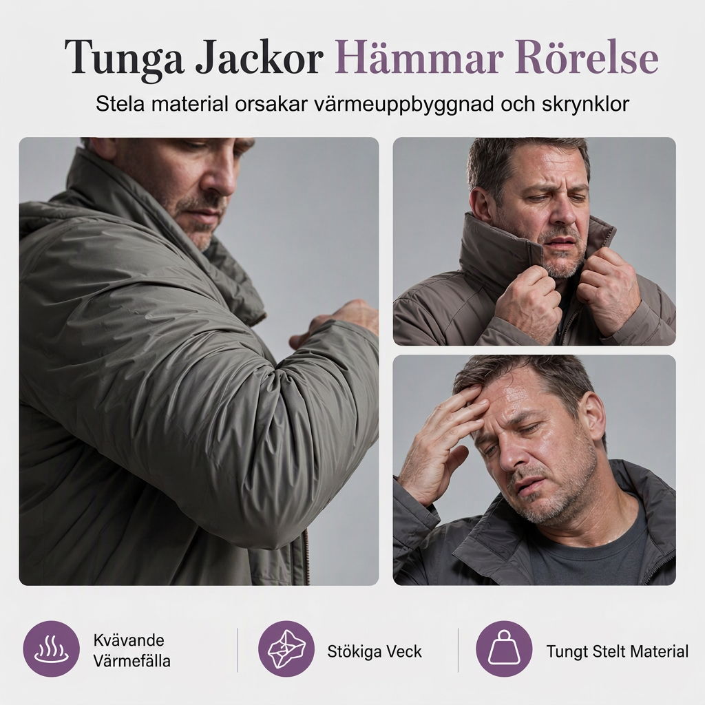 Fri frakt✈️🧥Herrjacka med huva, slim fit vindtät kappa