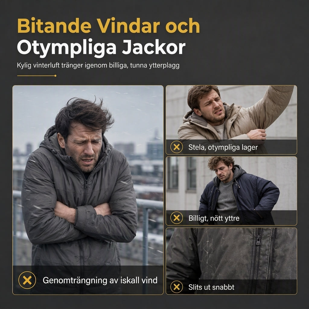 🧥 50 % RABATT – EN VÄRMIG GÅVA! ✨ Varm vinterjacka för män – isotermskrage med modern design för en avslappnad look och maximalt skydd ❄️🎁