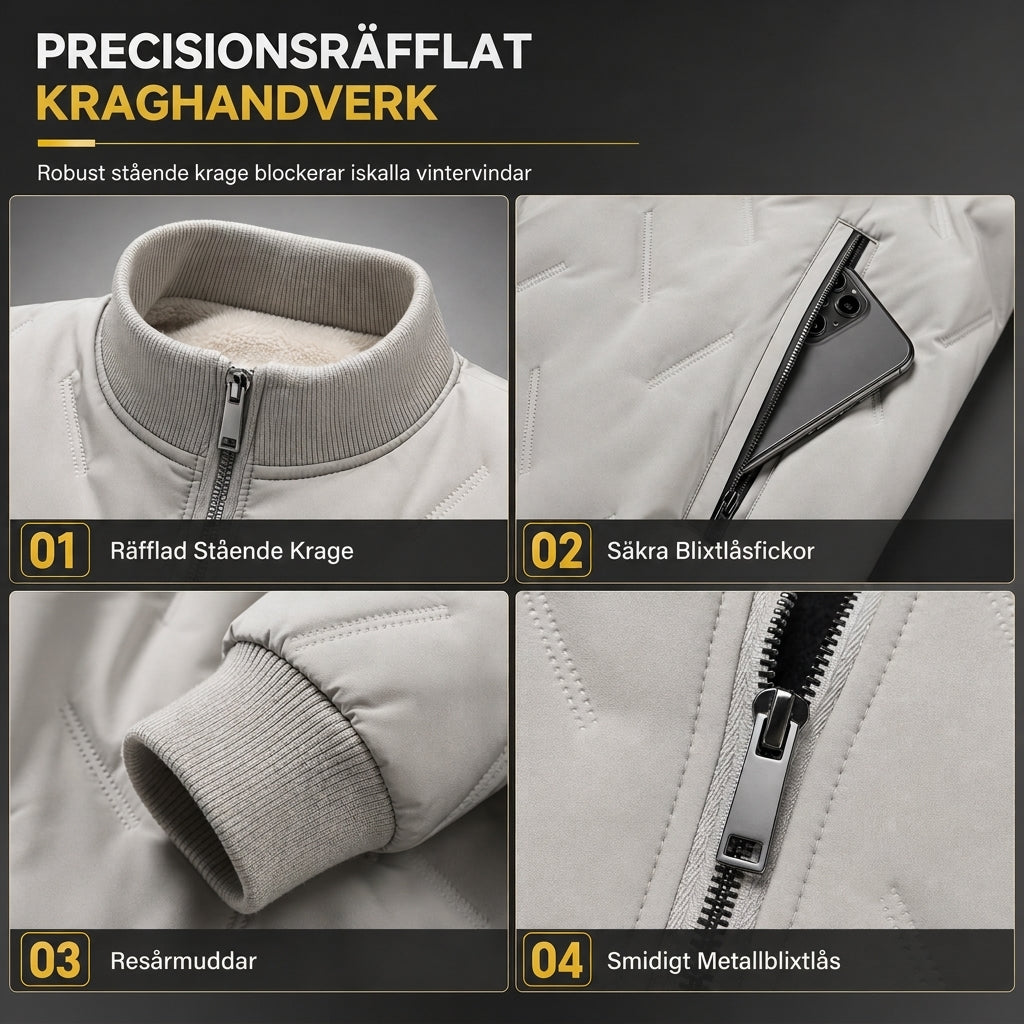🧥 50 % RABATT – EN VÄRMIG GÅVA! ✨ Varm vinterjacka för män – isotermskrage med modern design för en avslappnad look och maximalt skydd ❄️🎁