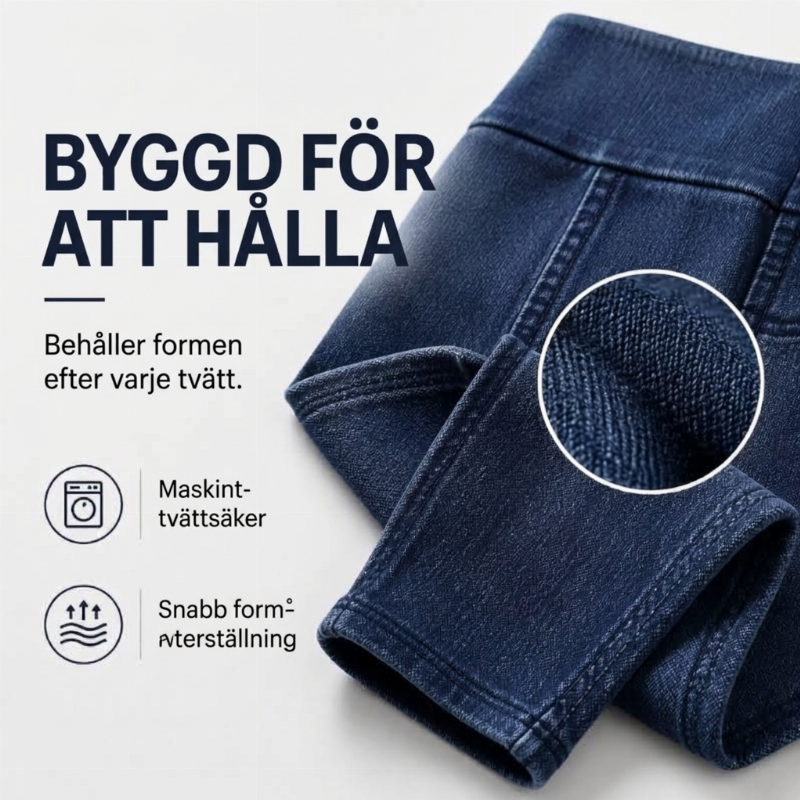 ✨ Specialerbjudande 👖 Dammjeans med hög midja – figurskapande passform för en smalare, smickrande look 🤎