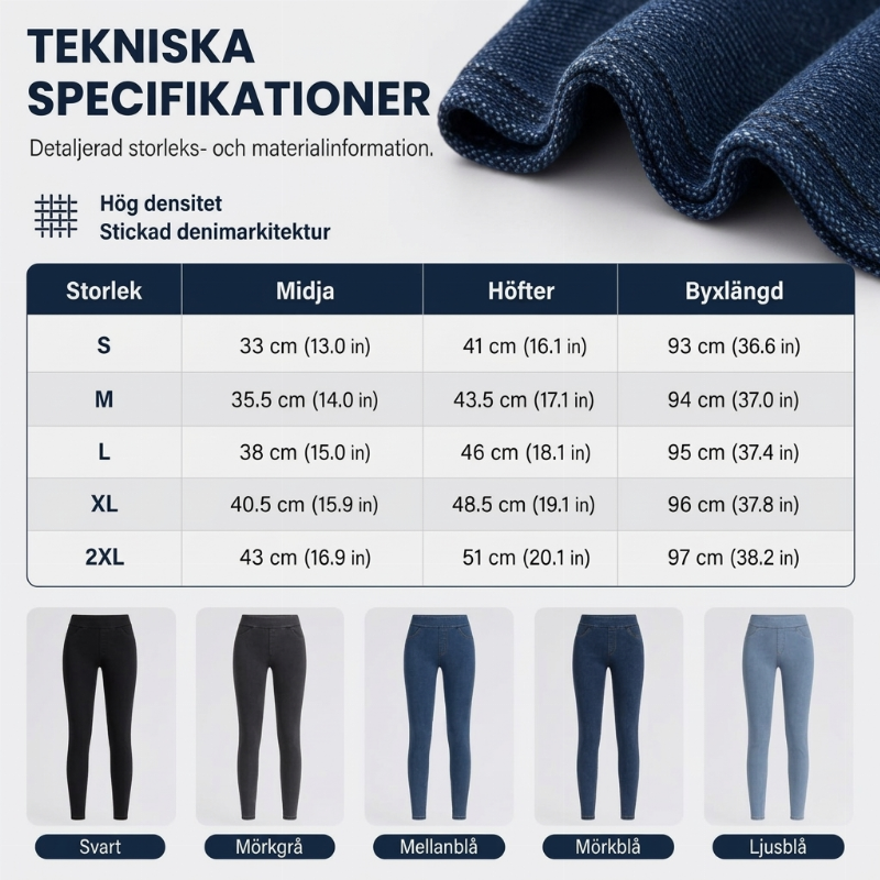 ✨ Specialerbjudande 👖 Dammjeans med hög midja – figurskapande passform för en smalare, smickrande look 🤎