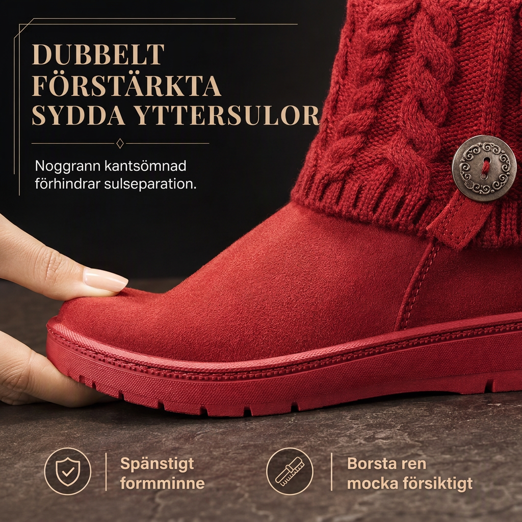 Vinterstövlar för kvinnor, mitten på vaden
