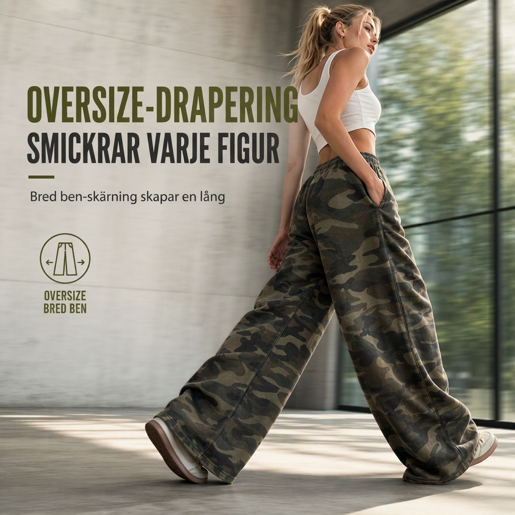 📢🎉50 % rabatt!!!🛍️✨Vida vintage-träningsbyxor för damer, tvättat tyg