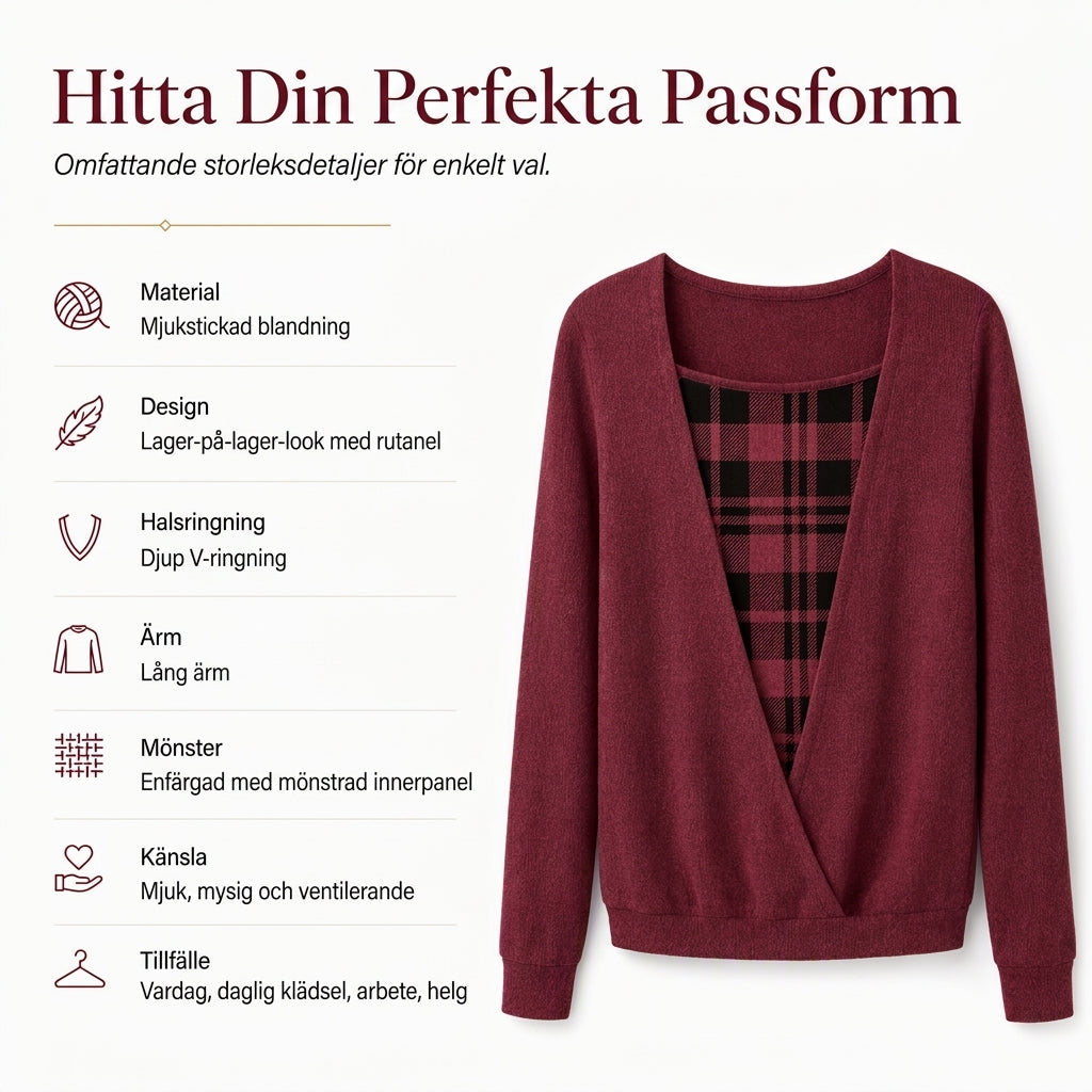 ✨ Nyhet – Rutig stickad damskjorta 👚 Lager-på-lager-look, mjuk stickning och stilfull, avslappnad stil 🌸