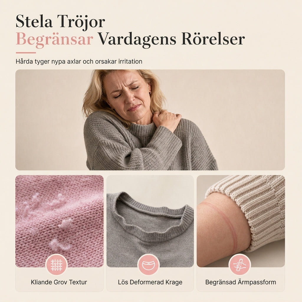 Ledigt stickad tröja med rundhals, lös passform, fladdermuslångärmar och enfärgad design