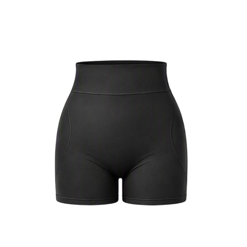 Kvinnors högmidjade vadderade shapewear-shorts med magkontroll