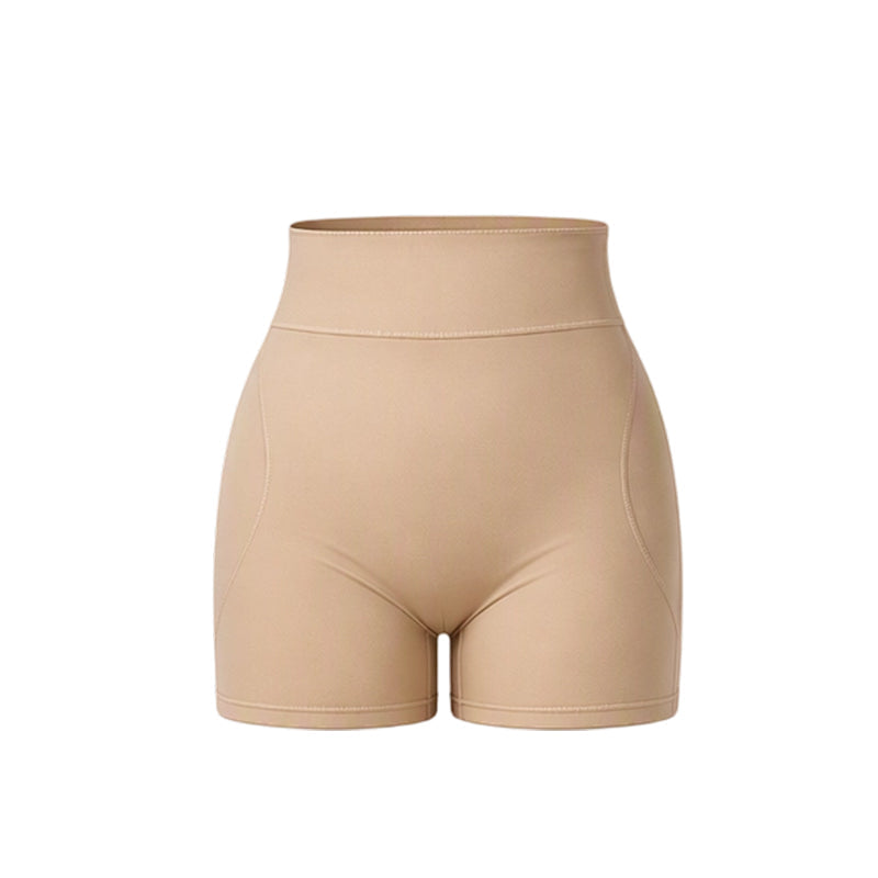 Kvinnors högmidjade vadderade shapewear-shorts med magkontroll