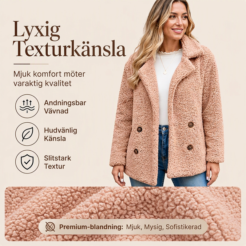 Tjock och varm jacka för kvinnor