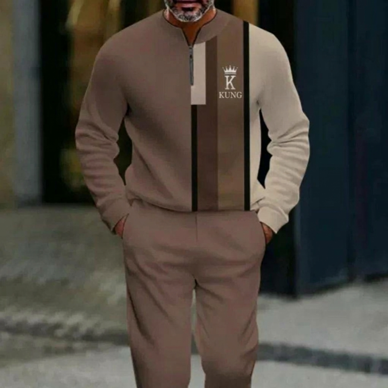 ⏰🔥BEGRÄNSAD TID 50 % RABATT OCH FRI FRAKT!🔥ÖVER 50 000 SÅlda!🧵 Herrset med tröja och byxor med grafiskt tryck – Djärv streetwear-stil. Ultimat komfort för avkoppling eller ärenden👖