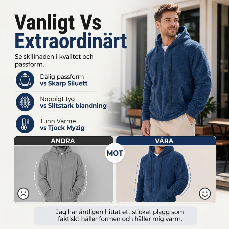 📢🎉50 % rabatt!!!🛍️✨Varm och mysig huvtröja för herrar inför vintern