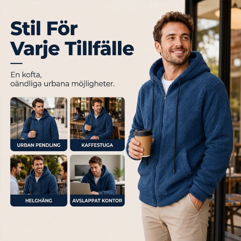 📢🎉50 % rabatt!!!🛍️✨Varm och mysig huvtröja för herrar inför vintern