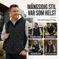 Herr varm huvväst för vinter