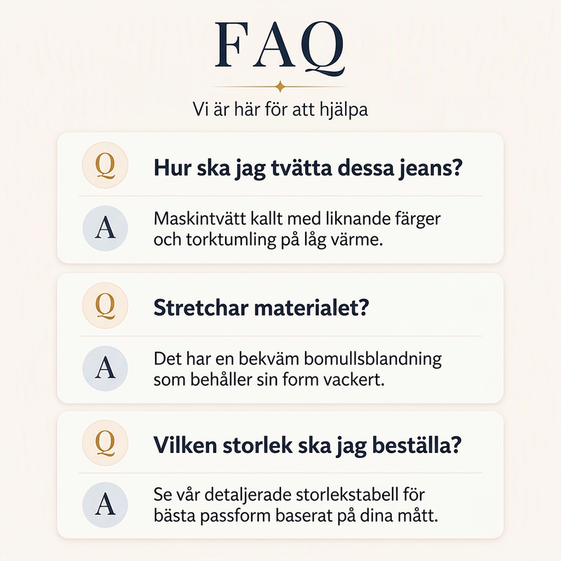 👖Vida jeans med söm fram för kvinnor