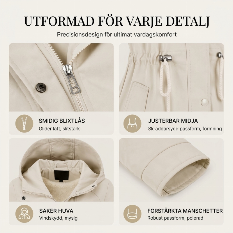 📢🎉50 % rabatt!!!🛍️✨Snygg och varm halvlång hoodie för damer