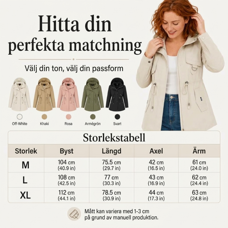 📢🎉50 % rabatt!!!🛍️✨Snygg och varm halvlång hoodie för damer