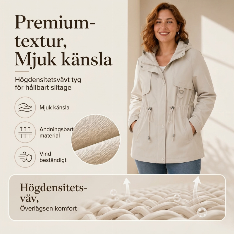 📢🎉50 % rabatt!!!🛍️✨Snygg och varm halvlång hoodie för damer