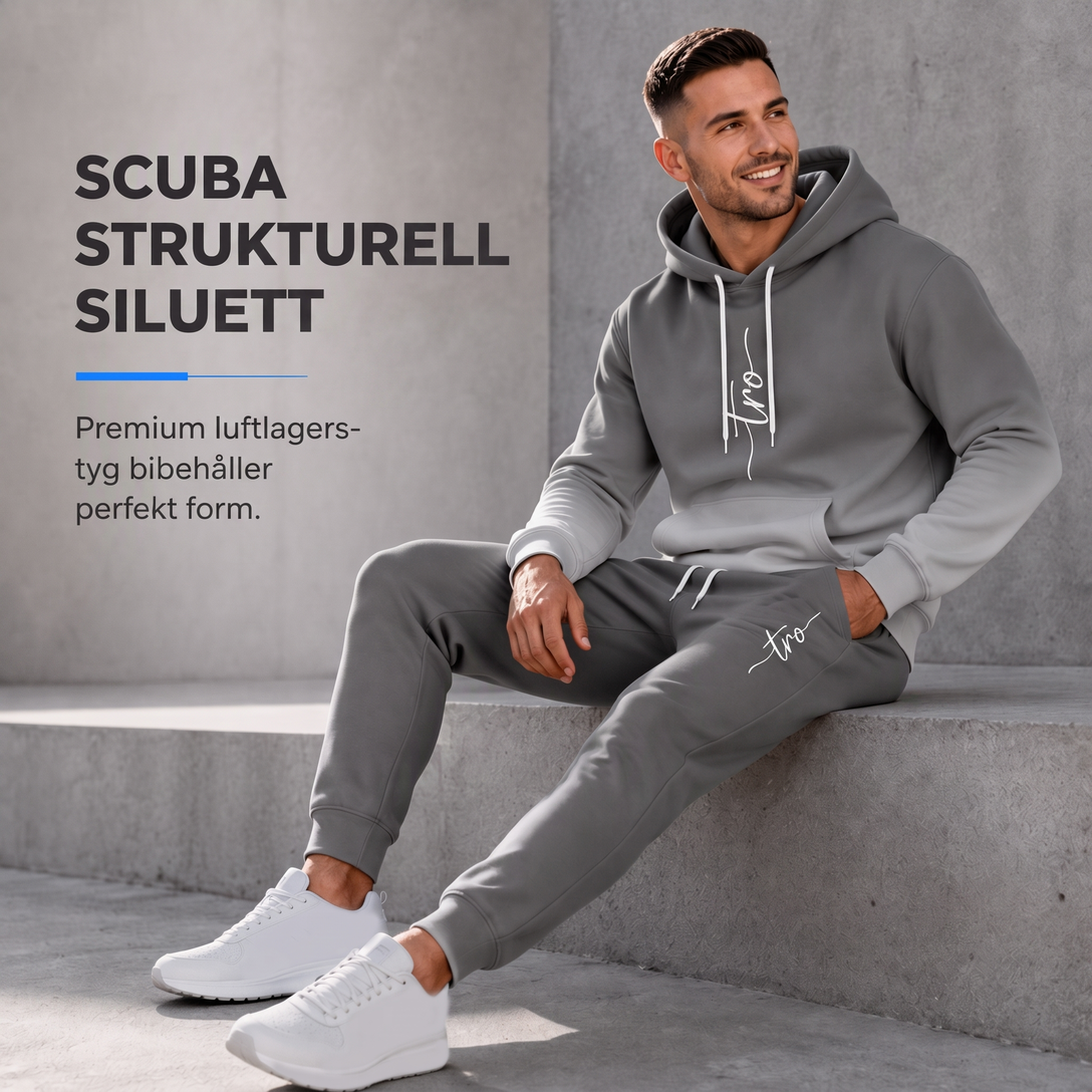 📢🎉50 % rabatt!!!🛍️✨Set med 3D-digitaltryckt långärmad huvtröja och byxor för herrar, avslappnad träningsdräkt för våren och hösten