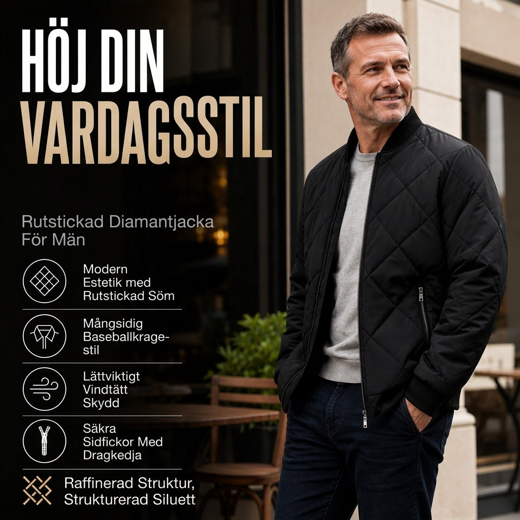 Vadderad bomberjacka för män, varm för vinterbruk