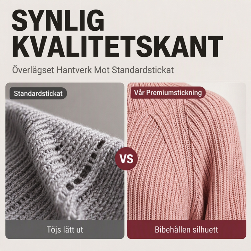 ✨ Nyhet 🤎 Mysig stickad klänning med hög hals för damer – mjuk värme, bekväm passform och elegant vinterlook