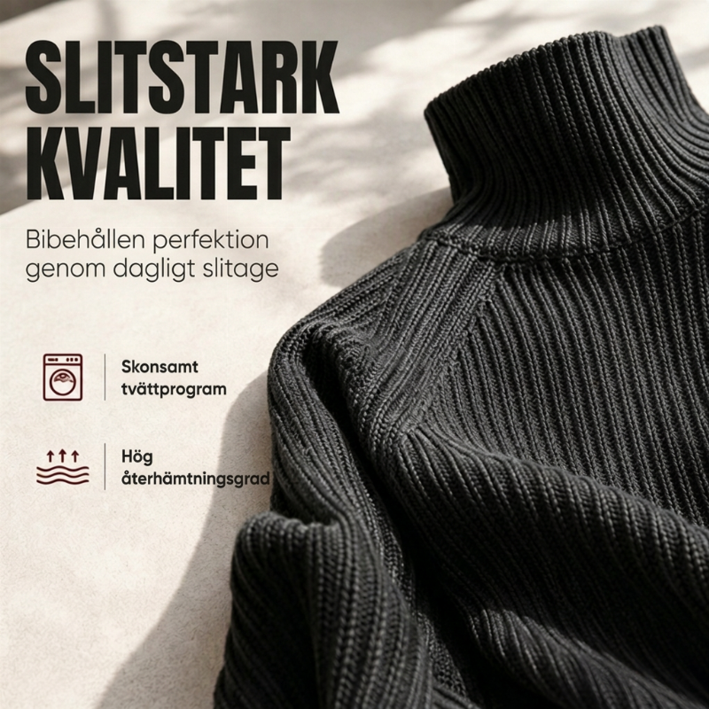 ✨ Nyhet 🤎 Mysig stickad klänning med hög hals för damer – mjuk värme, bekväm passform och elegant vinterlook