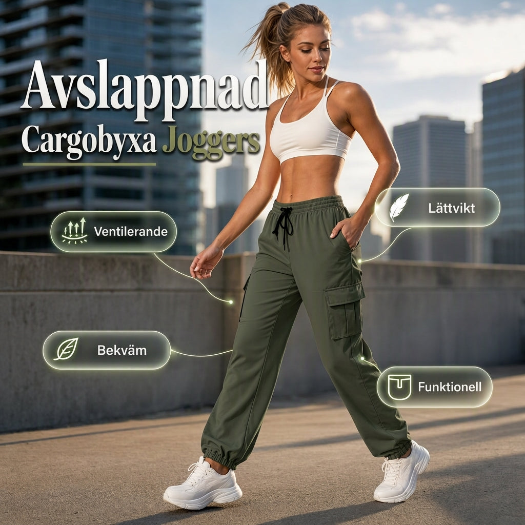 Avslappade Cargo-Joggers – Sköna, Lätta & Funktionella