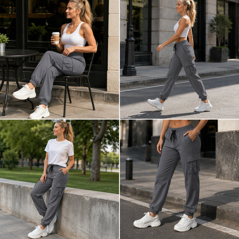 Avslappade Cargo-Joggers – Sköna, Lätta & Funktionella